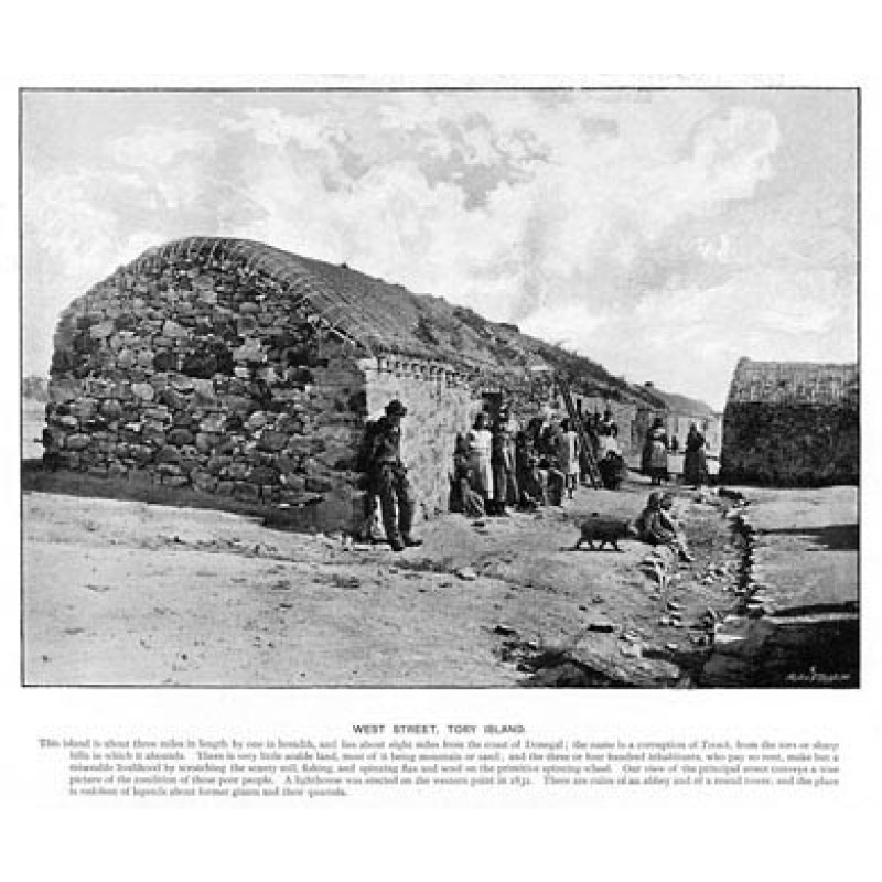 West Street, Tory Island, Donegal, 1901