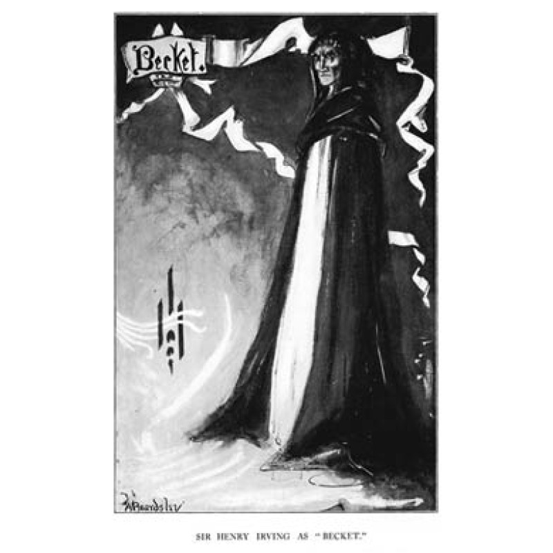 Aubrey Beardsley, Sir Henry Irving as Becket