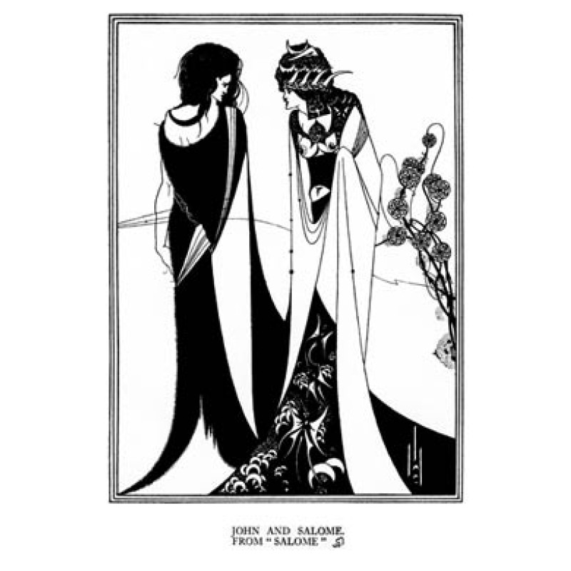 Aubrey Beardsley, Salome, John and Salome