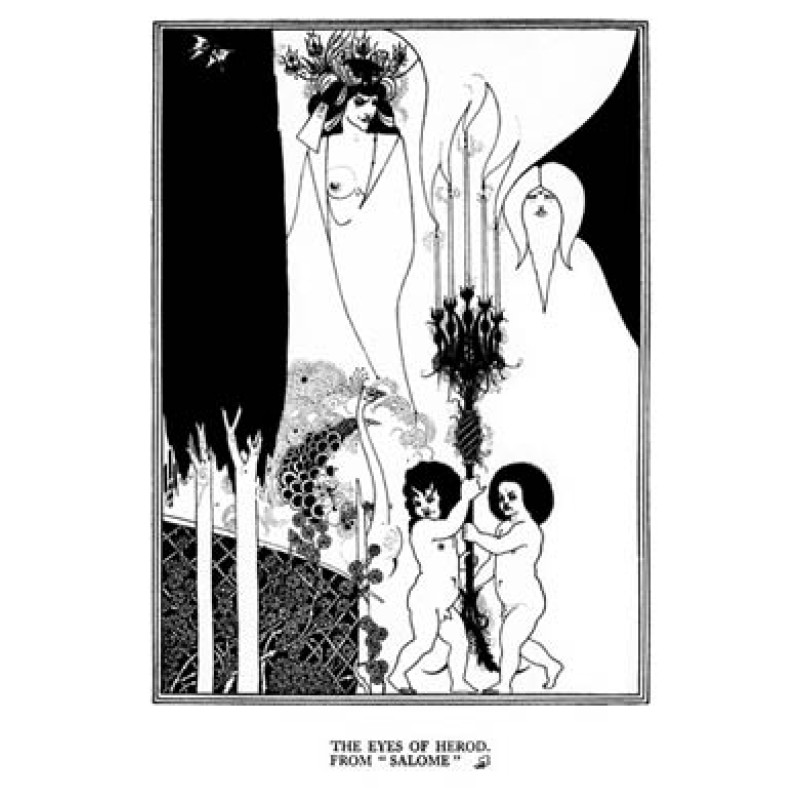 Aubrey Beardsley, Salome, The Eyes Of Herod