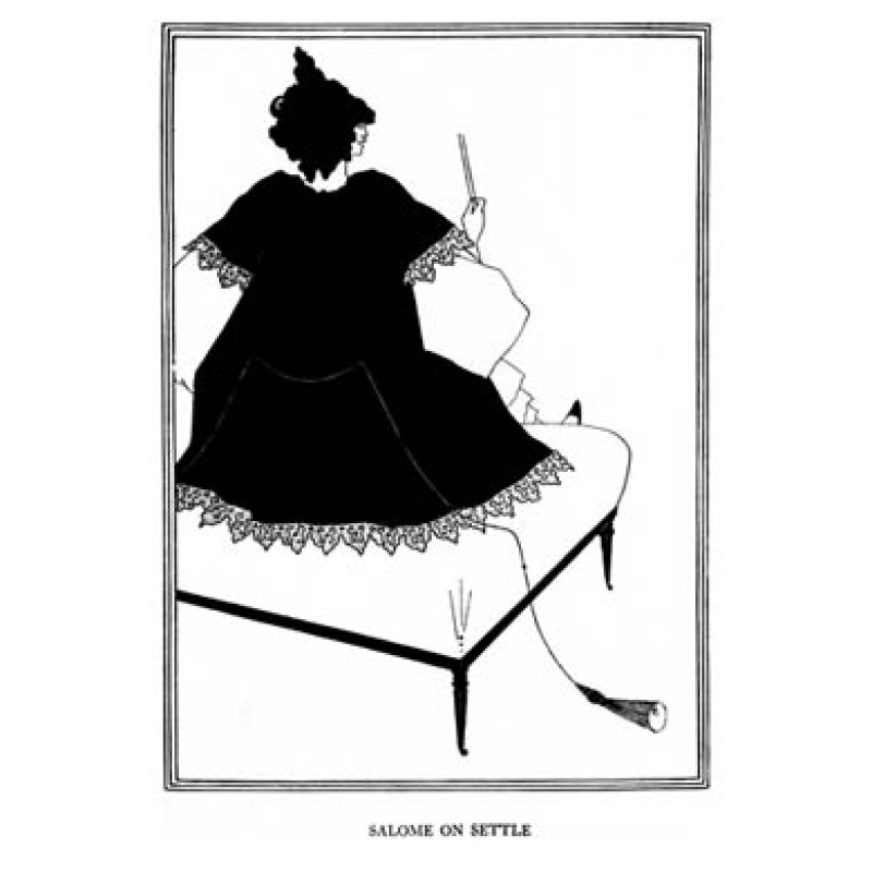 Aubrey Beardsley, Salome on Settle