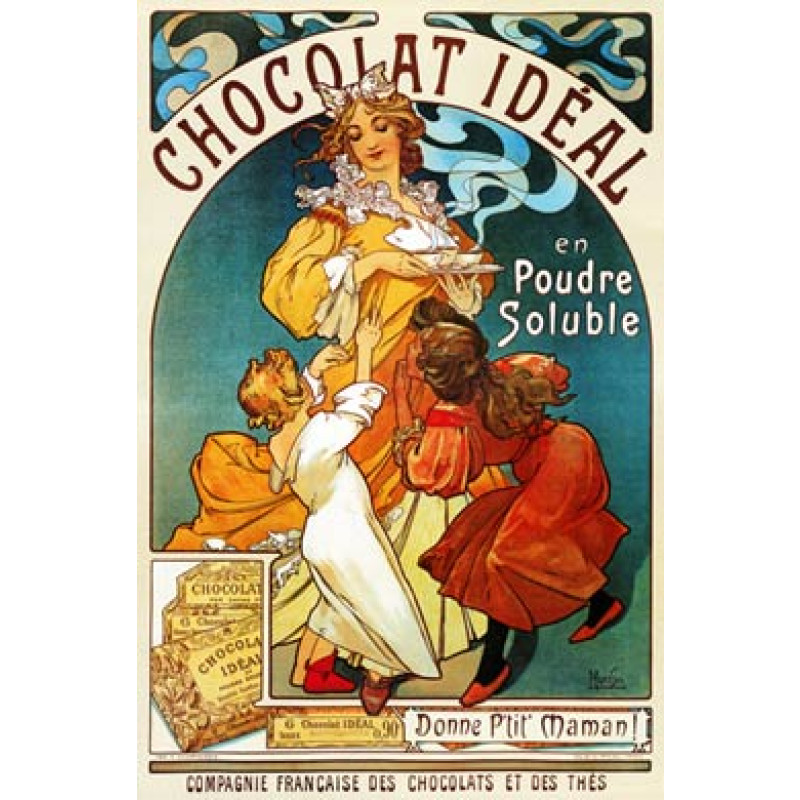 Mucha, Chocolat Ideal, 1897