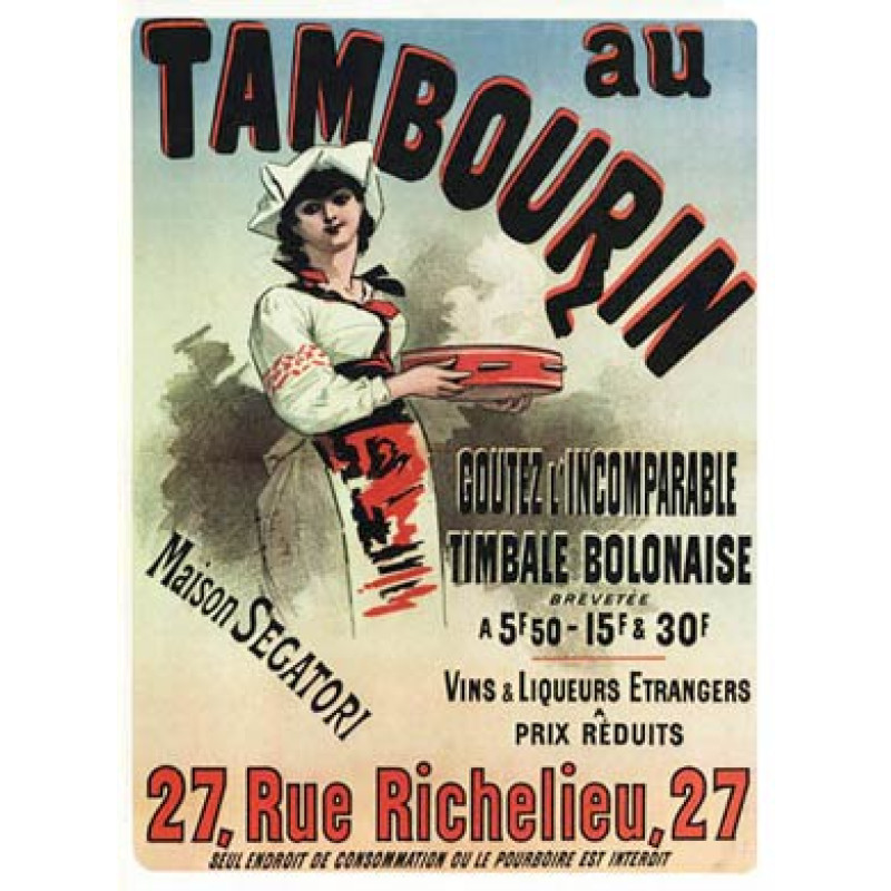 Cheret, Au Tambourin, 1883