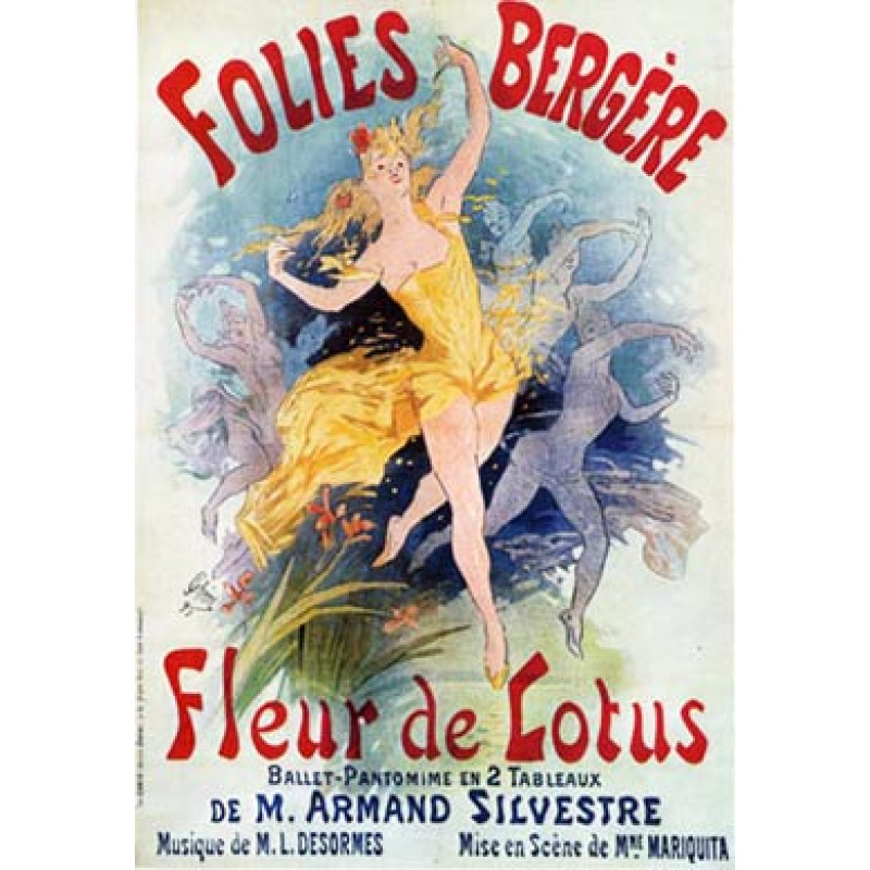 Cheret, Folies Bergere, Fleur De Lotus, 1893
