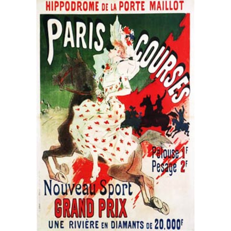 Cheret, Paris Courses, 1890