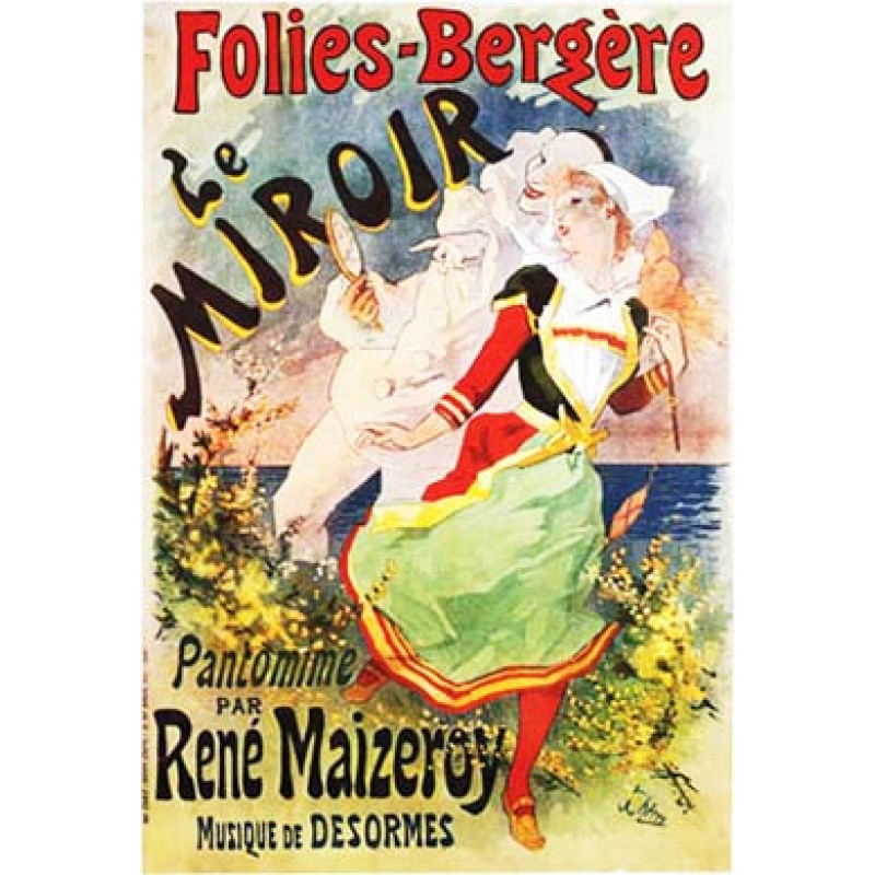 Cheret, Folies Bergere, Le Miroir, 1892