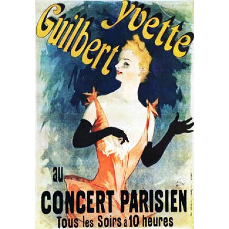 Cheret, Yvette Guilbert, 1891