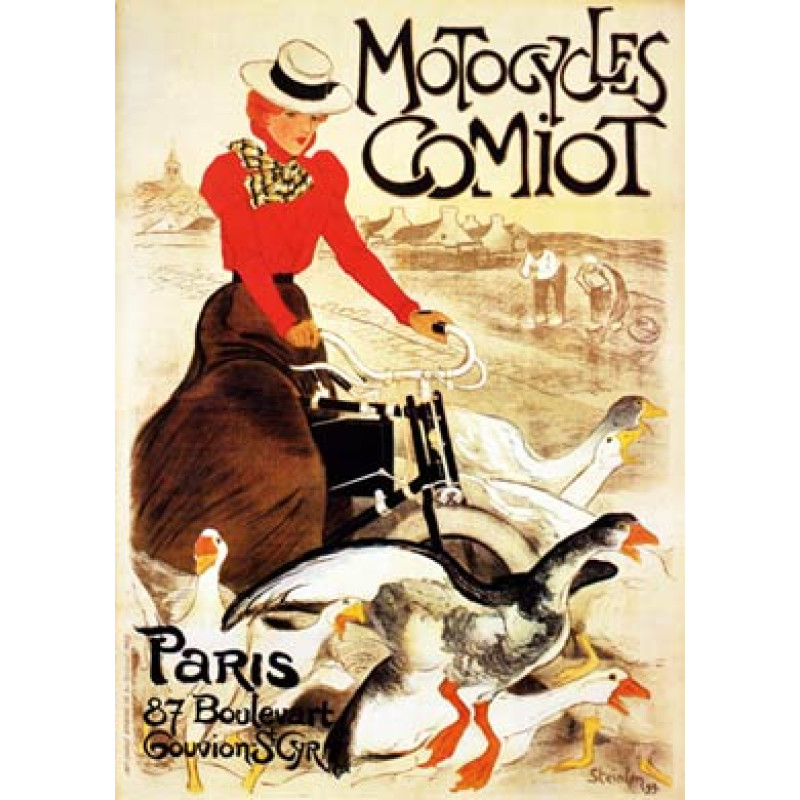 Steinlen, Motocycles Comiot, 1899