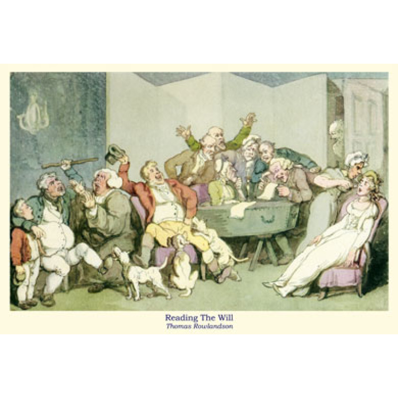 Rowlandson, Reading The Will