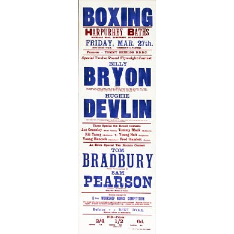Bryon v Devlin Boxing Poster