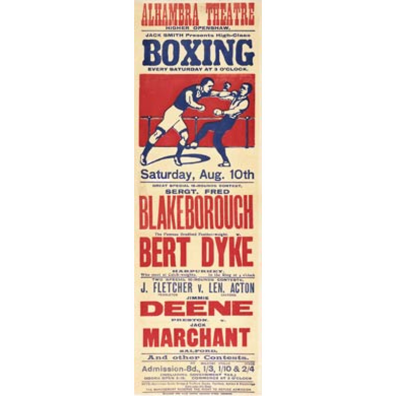 Blakeborough v Dyke Boxing Poster