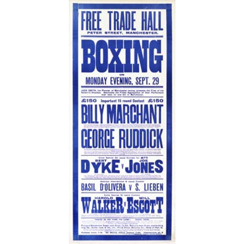 Marchant v Ruddick Boxing Poster