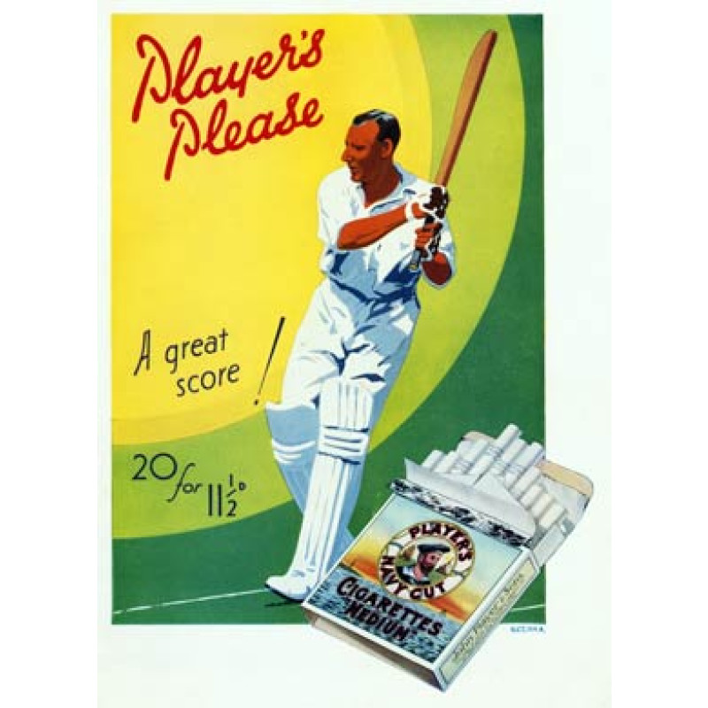 Player's Cricket Advert