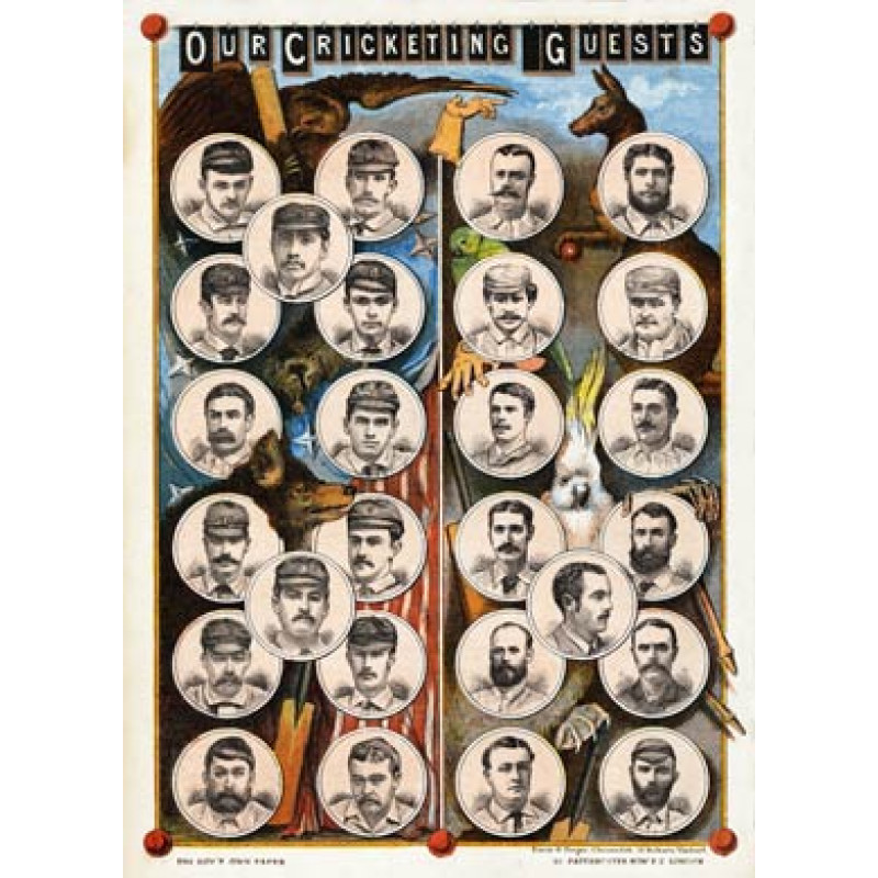 Our Cricketing Guests, 1884