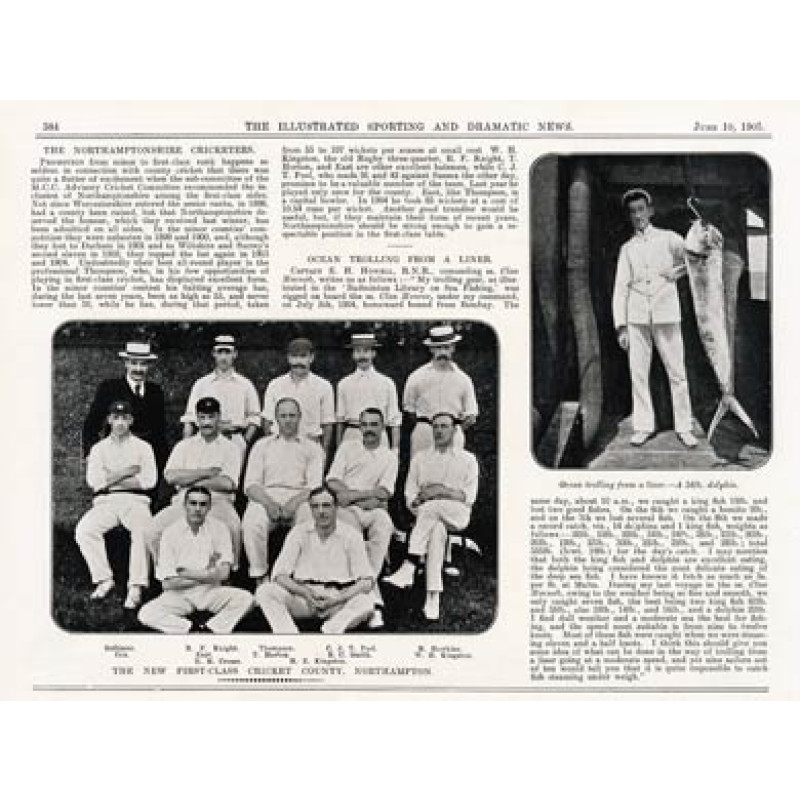 Northants, 1905