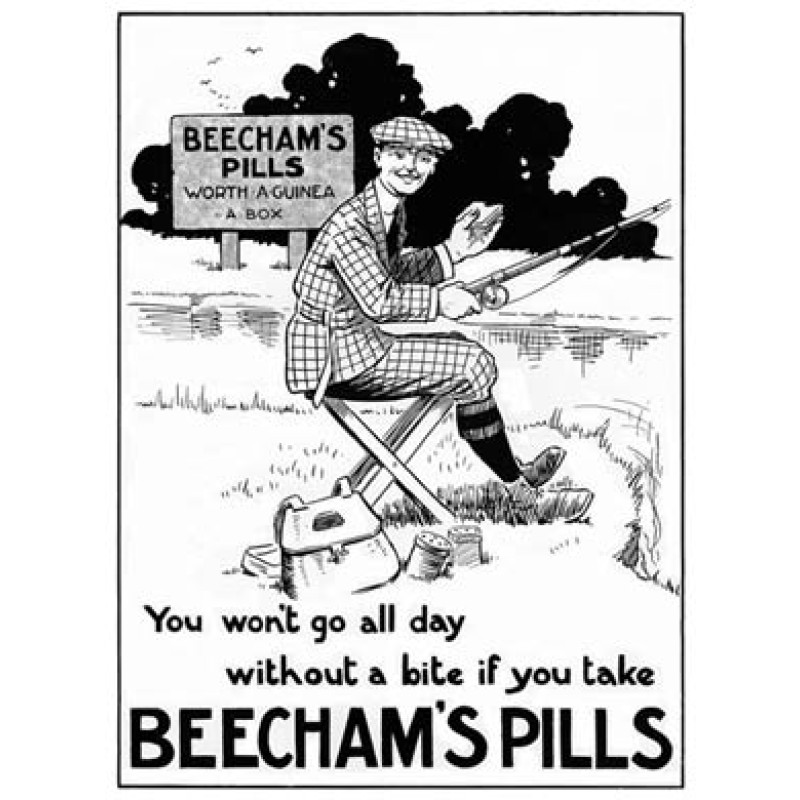 Beechams Pills Fishing Ad