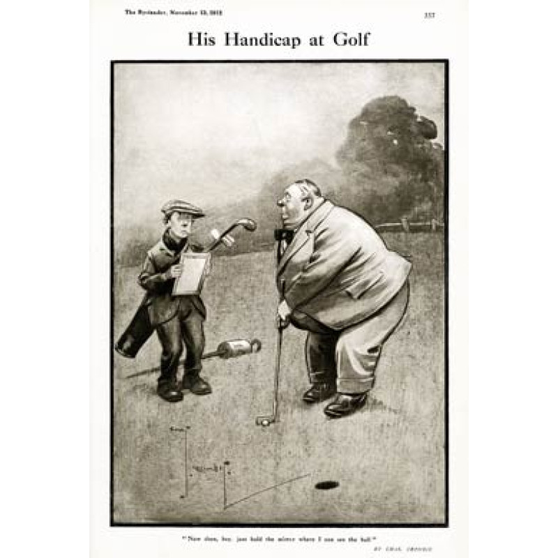 His Handicap At Golf