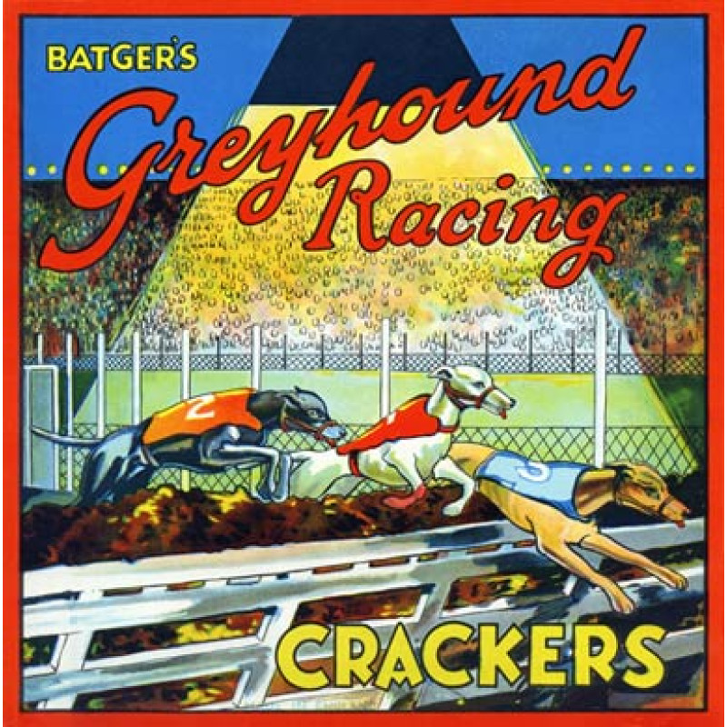 Batgers Greyhound Racing Crackers, 1930