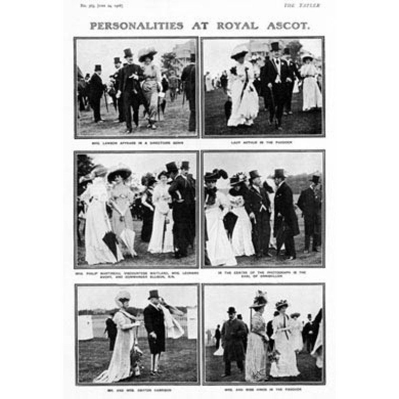 Personalities At Royal Ascot, 1908