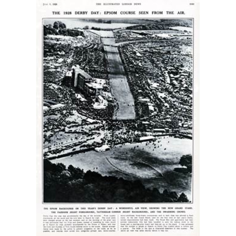 The Derby, Aerial View, 1928