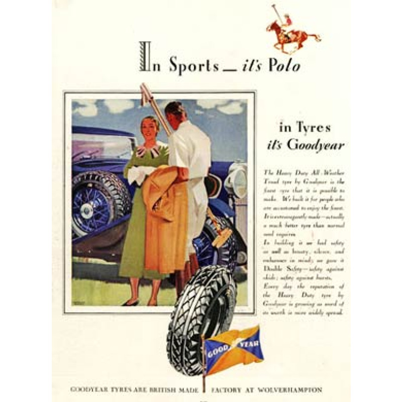 Goodyear Tyres, Polo, 1934