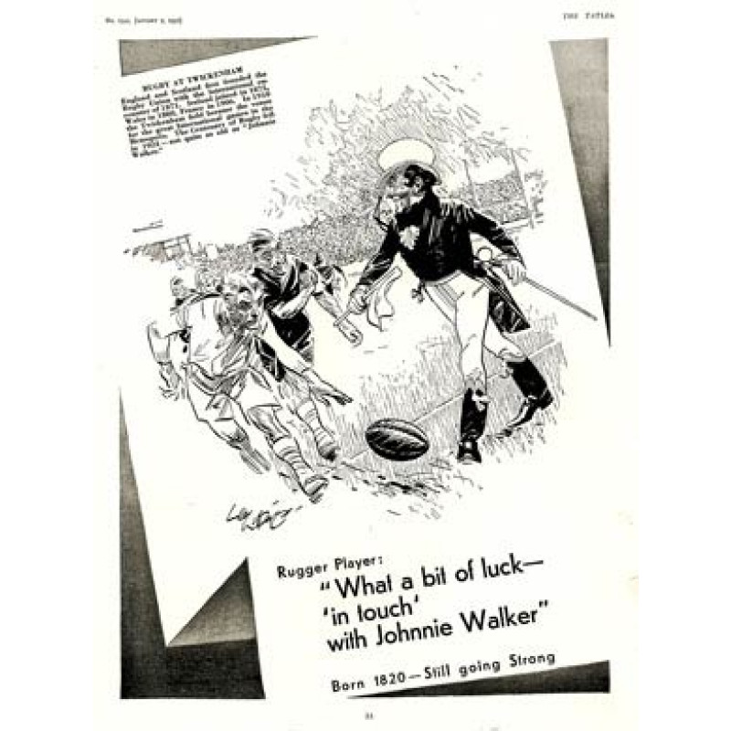 Johnnie Walker at Twickenham, 1931