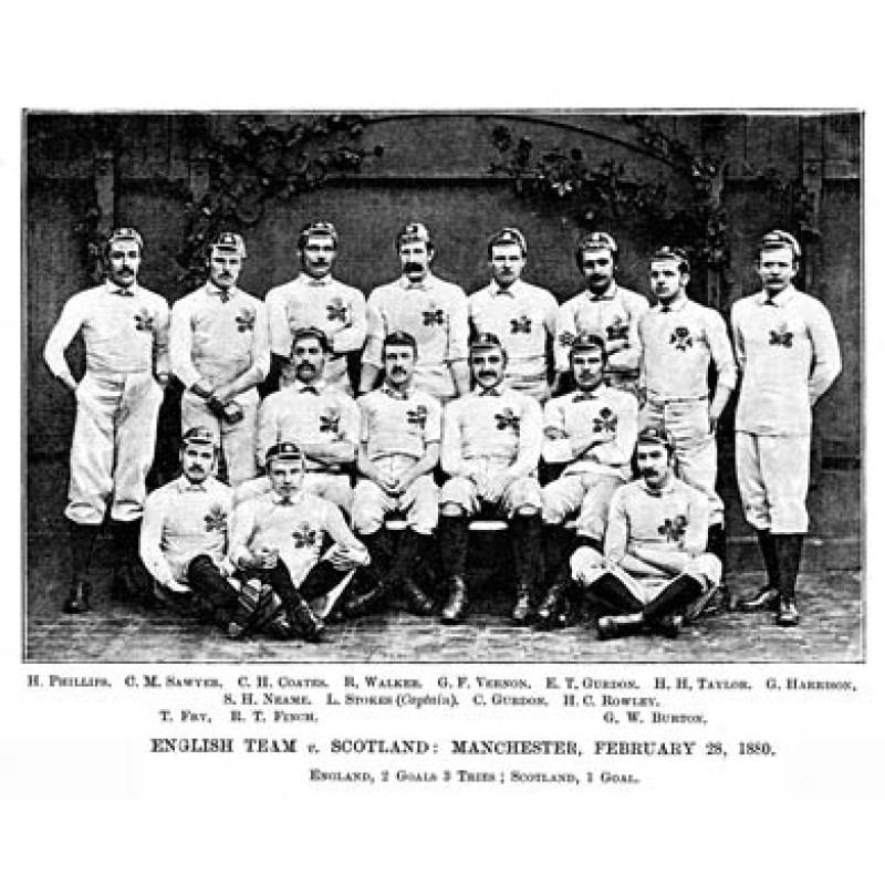 The England Team, v Scotland, 1880