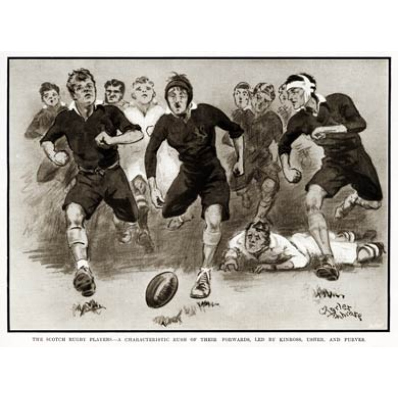 Scotch Rugby Players Rush