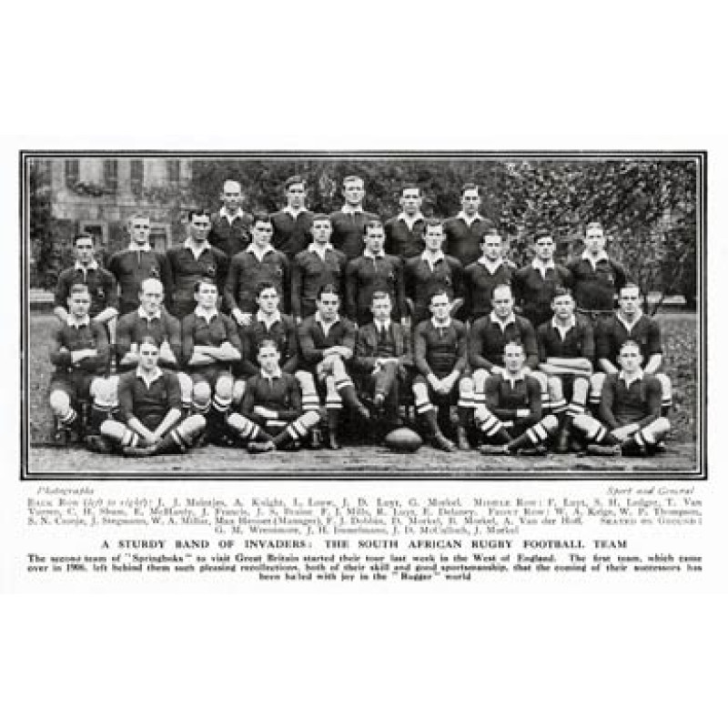 South Africa Rugby Tourists, 1912