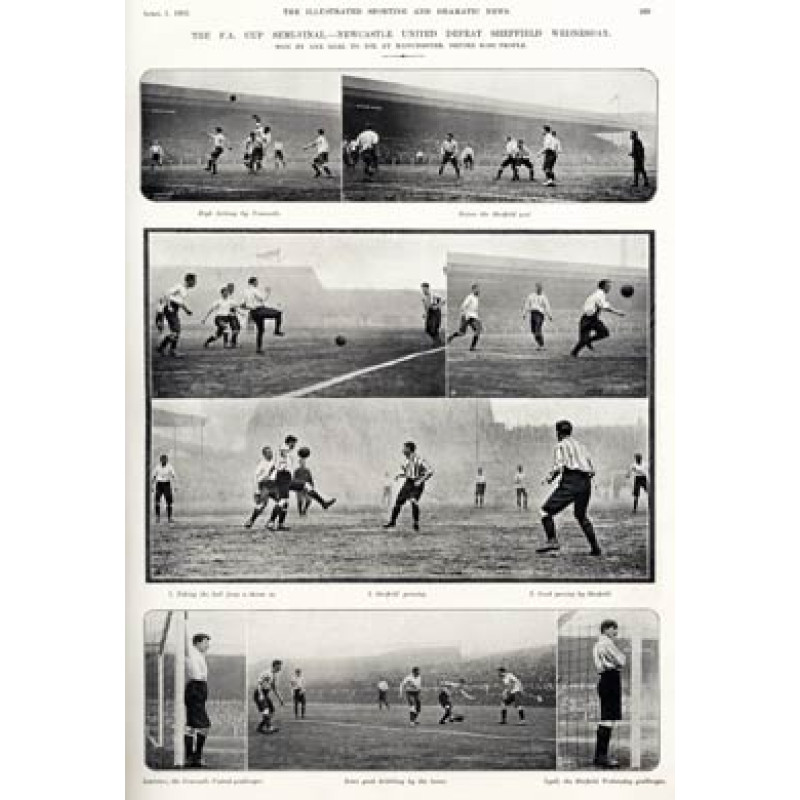 Newcastle 1 Owls 0, FA Cup Semi, 1905