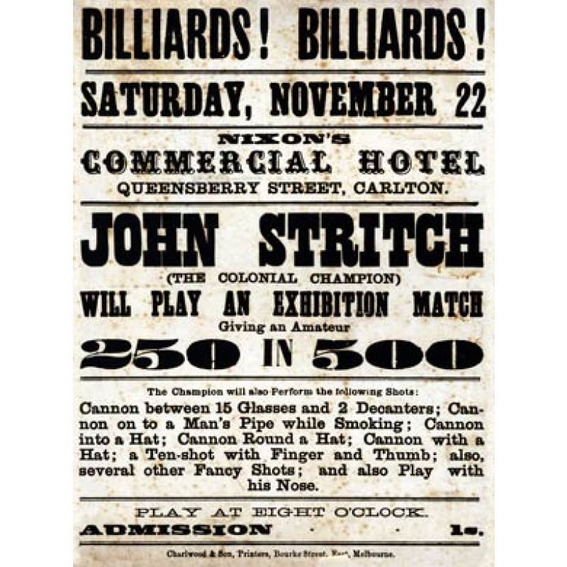 Australian Billiards Match
