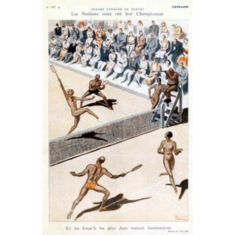 French Nudist Tennis
