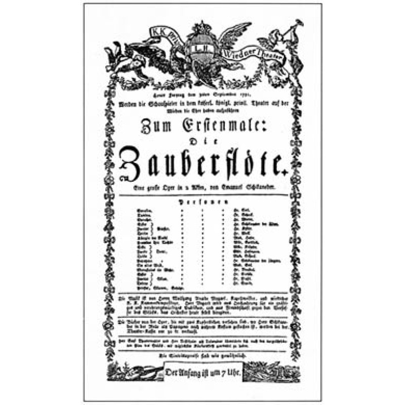 The Magic Flute, Mozart, 1791