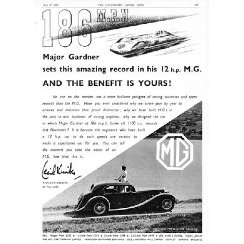 MG Major Gardner, 1939