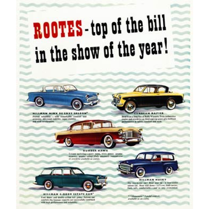 Rootes Cars, 1958