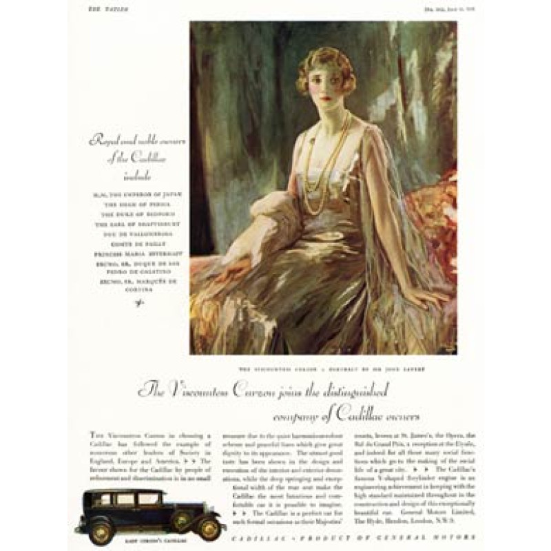 Cadillac, Viscountess Curzon