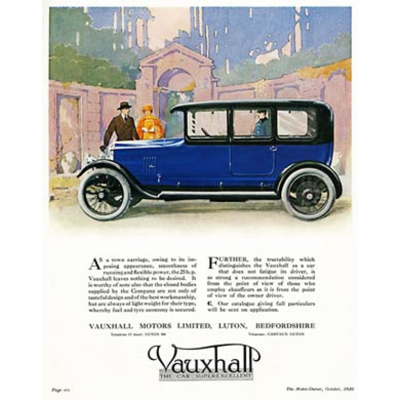 Vauxhall, 25hp, 1920