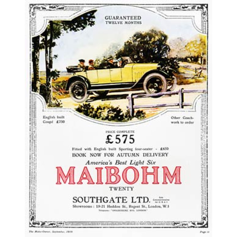 Maibohm, 1921