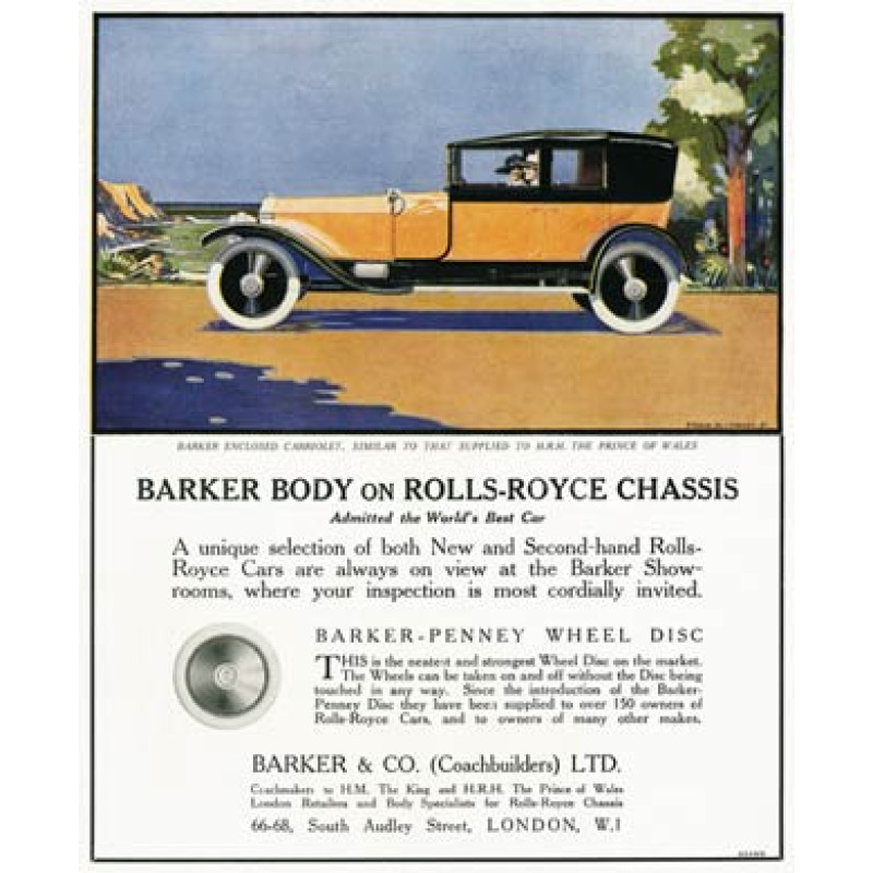 Barker Rolls Royce, 1921