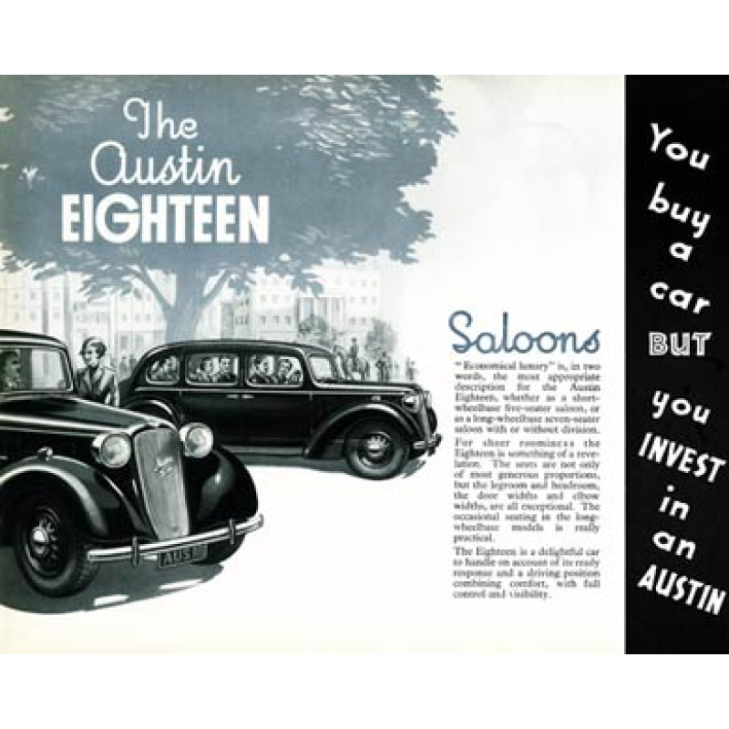 Austin Eighteen Saloons, 1938