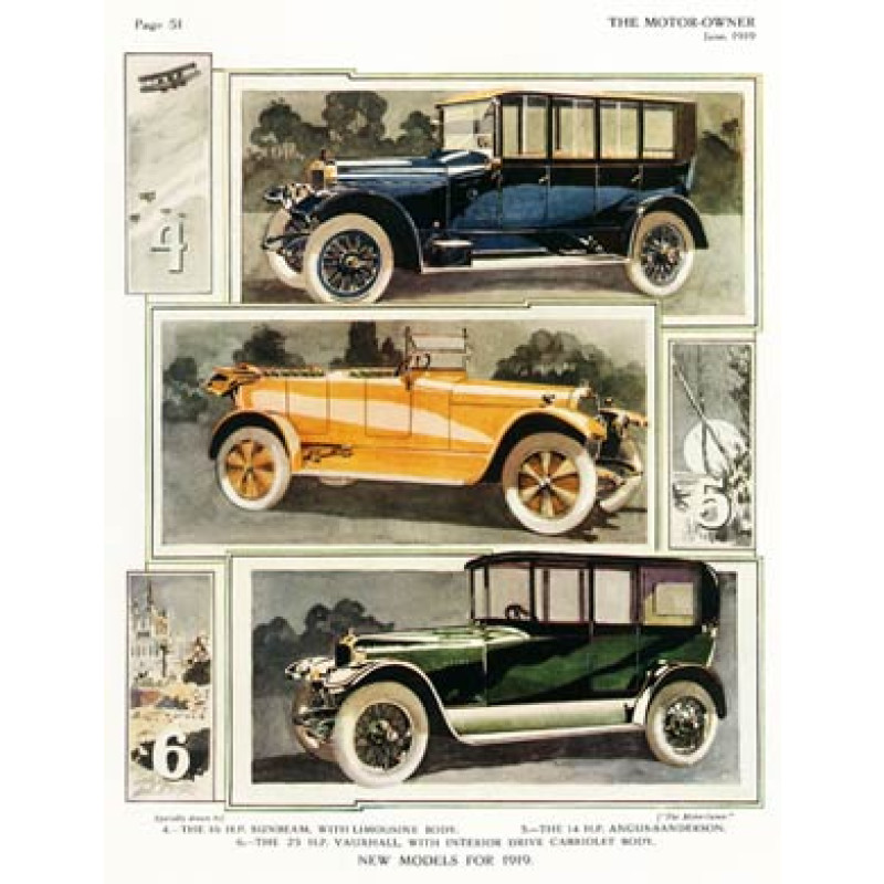 New Car Models, 1919