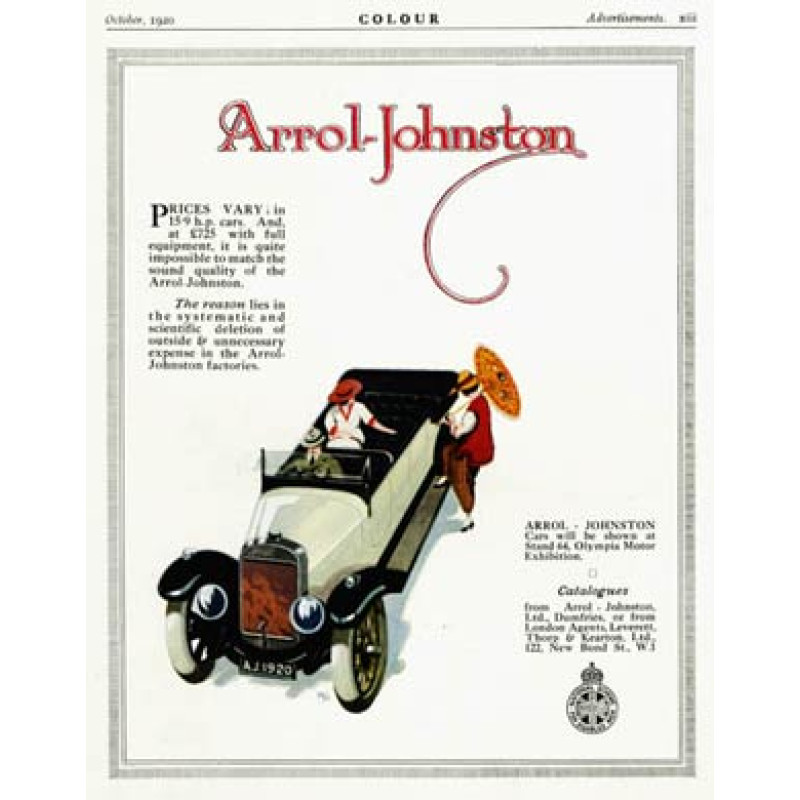 Arrol-Johnston Cars, 1920