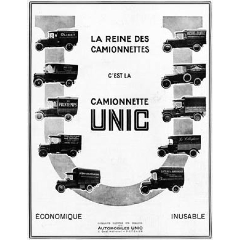 Camionnette Unic, 1925