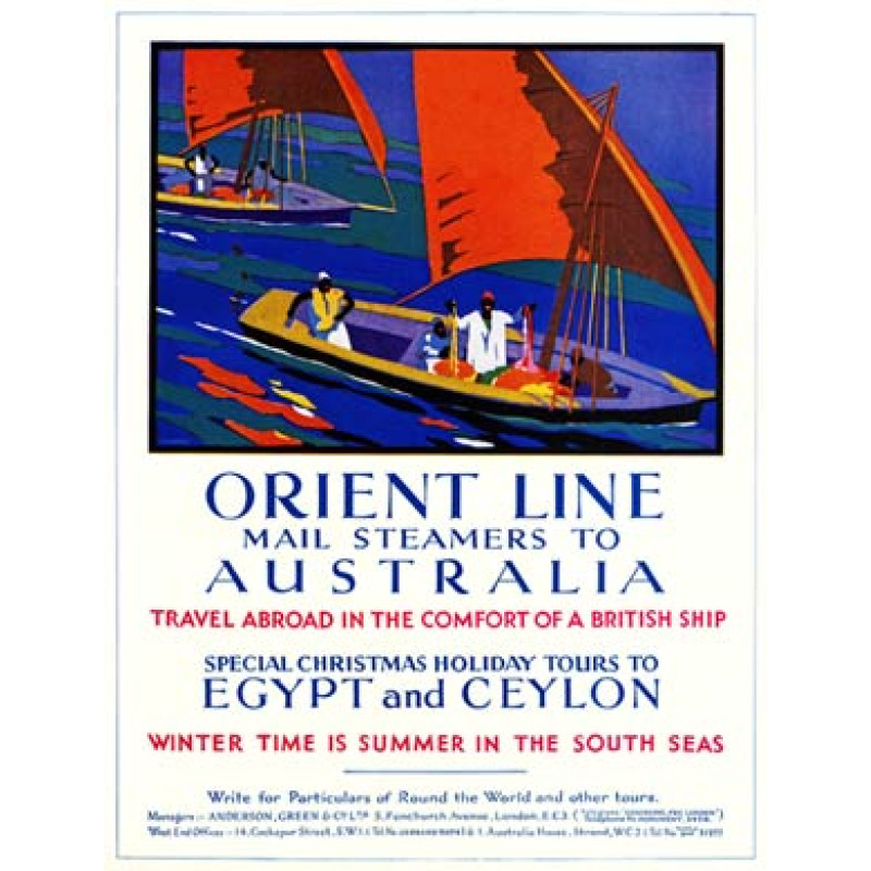 Orient Line To Australia, 1931