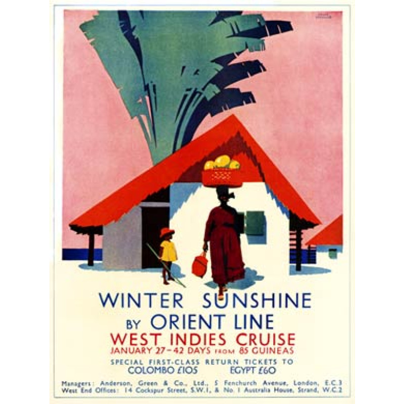 Orient Line, Winter Sunshine, 1931