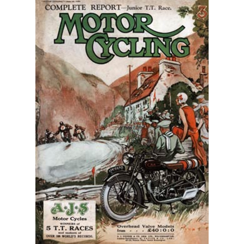 AJS at the TT, 1930
