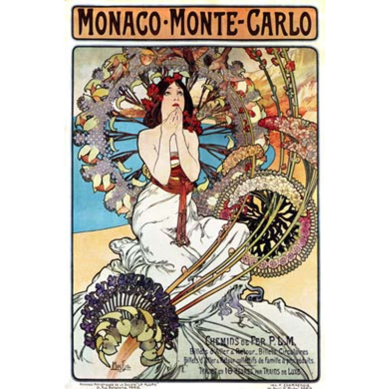 Mucha, Monaco Monte Carlo, 1897