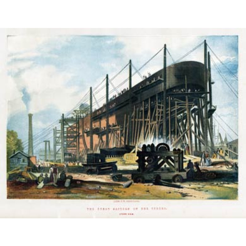 Great Eastern On The Stocks - Stern View