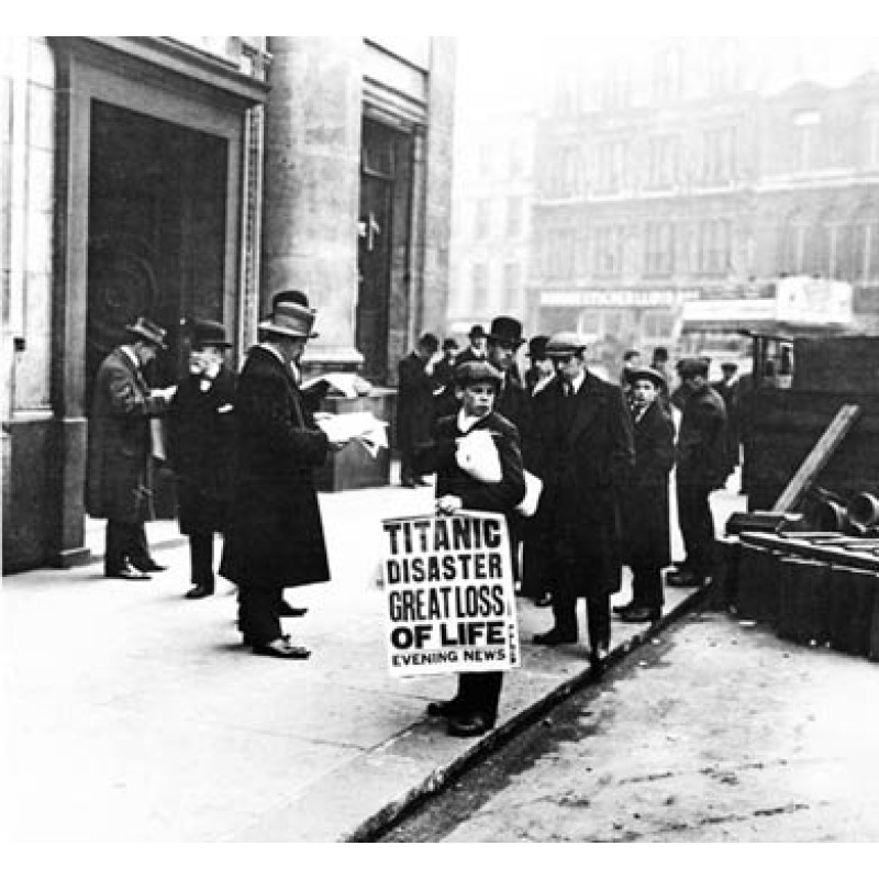 Titanic Disaster Newsboy, 1912