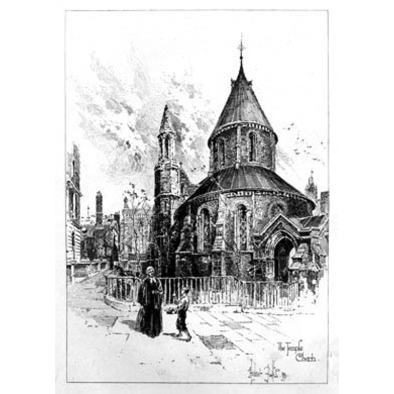 Temple Church, 1892